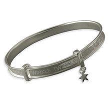  SILVER LITTLE STAR EXPANDING BABY BANGLE