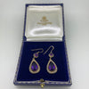 Vintage 9ct Amethyst and Pearl Drop Earrings