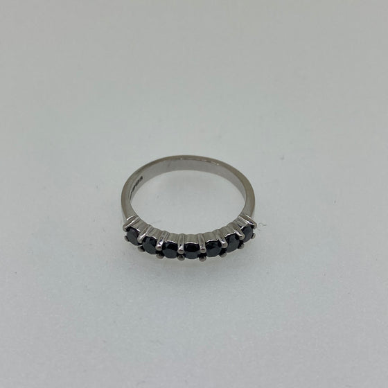 Pre-Loved 18ct Black Diamond Eternity Ring