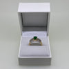 Pre-Loved 9ct Diamond and Emerald Ring