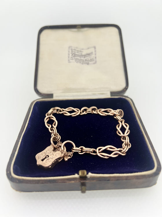 Vintage 9ct Rose Knot Design Bracelet