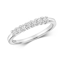  9CT DIAMOND HALF ETERNITY RING