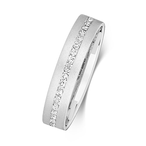 9ct Diamond Set Ladies Wedding Band