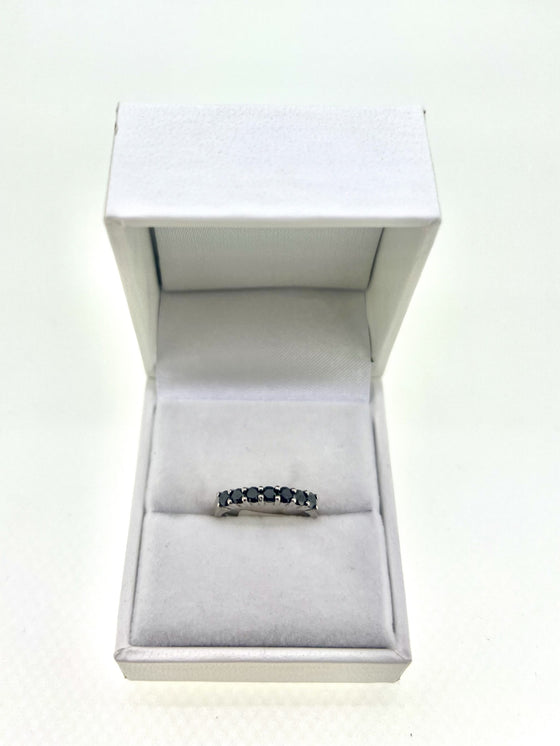 Pre-Loved 18ct Black Diamond Eternity Ring