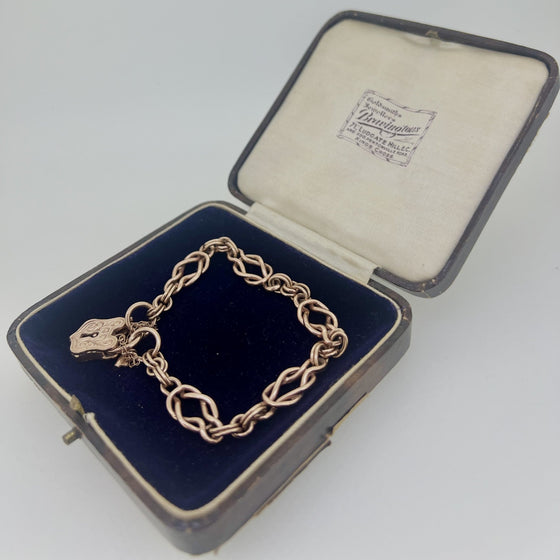 Vintage 9ct Rose Knot Design Bracelet