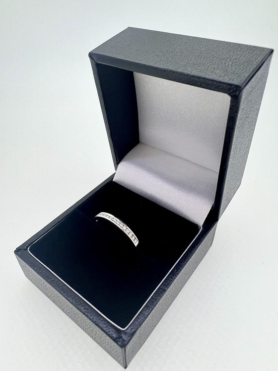 9CT DIAMOND CHANNEL SET ETERNITY RING