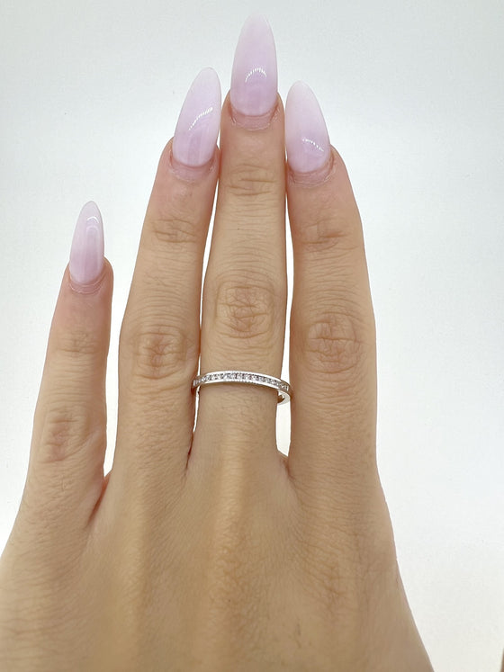 9CT DIAMOND CHANNEL SET ETERNITY RING