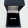 9CT DIAMOND ROUND / BAGUETTE HALF ETERNITY RING