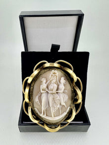  c.1930 Vintage Pinchbeck Cameo Brooch