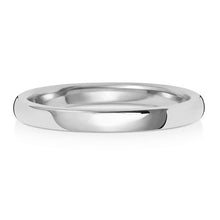  18ct White Soft Court Light Weight 2mm Wedding Ring