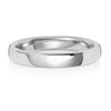 18ct White Soft Court Light Weight 3mm Wedding Ring