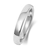 9ct White Soft Court Light Weight 3mm Wedding Ring