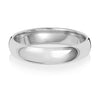 Platinum Traditional Court Heavy Weight 4mm Wedding Ring