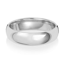  18ct White Traditional Court Heavy Weight 5mm Wedding Ring