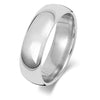 9ct White Traditional Court Heavy Weight 6mm Wedding Ring