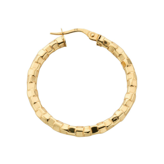 9CT MEDIUM FANCY HOOPS