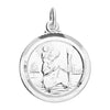 SILVER ROUND DOUBLE SIDED ST CHRISTOPHER