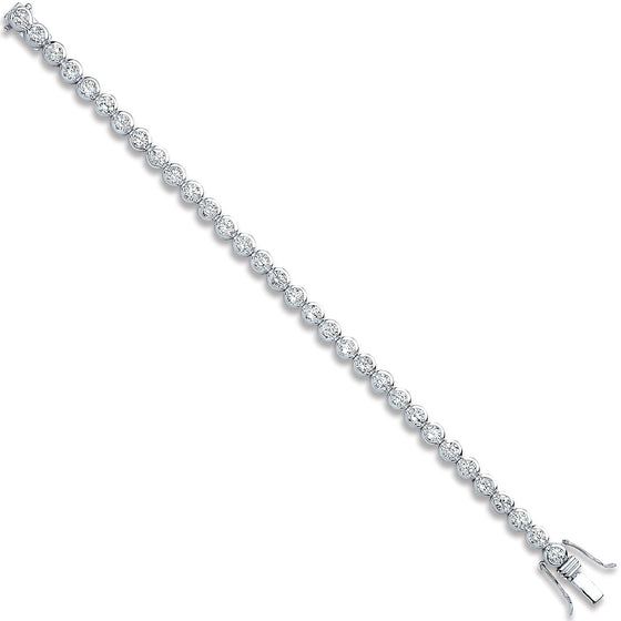 SILVER CUBIC ZURCONIA TENNIS BRACELET