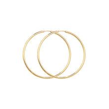  9CT 22MM SLEEPER HOOP EARRINGS