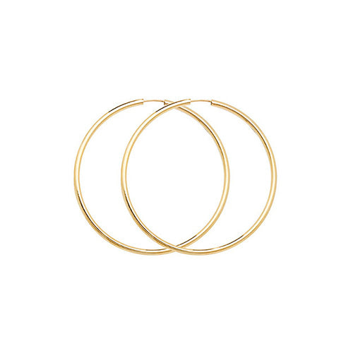 9CT 22MM SLEEPER HOOP EARRINGS