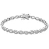 SILVER CUBIC ZIRCONIA INFINITY BRACELET