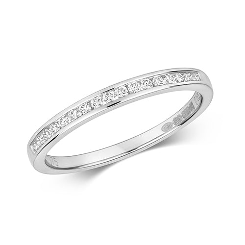 9CT DIAMOND CHANEL SET ETERNITY RING