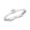 9CT WHITE GOLD DIAMOND SOLITAIRE ENGAGEMENT RING
