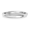 18ct White Traditional Court Medium Weight 2.5mm Wedding Ring