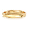 18ct Yellow D Shape Light Weight 3mm Wedding Ring