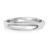 9ct White D Shape Light Weight 3mm Wedding Ring