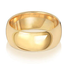  9ct Yellow Traditional Court Heavy Weight 8mm Wedding Ring