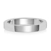 Platinum Flat Medium Weight 3mm Wedding Ring